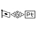 貴金属製品のホールマーク 品位証明の刻印 プラチナ PT950