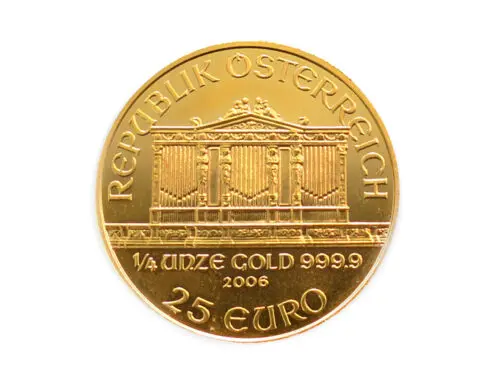 三重県 四日市市】K24CYG ウィーン金貨1/4oz コイン7.7g 買取