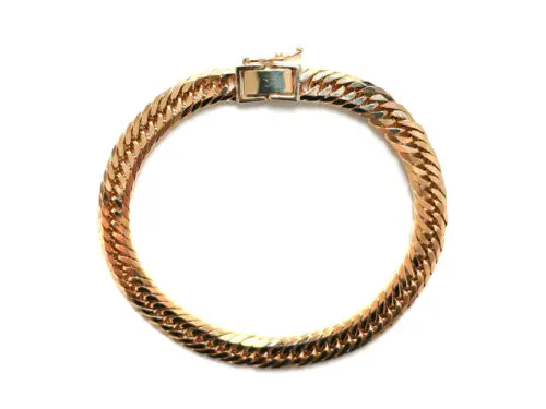 三重県 四日市市】K18YG イエローゴールド 喜平ブレスレット 6面ダブル