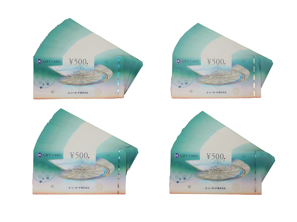 【三重県 鈴鹿市】UCギフトカード 500円 400枚 買取実績 2022.06