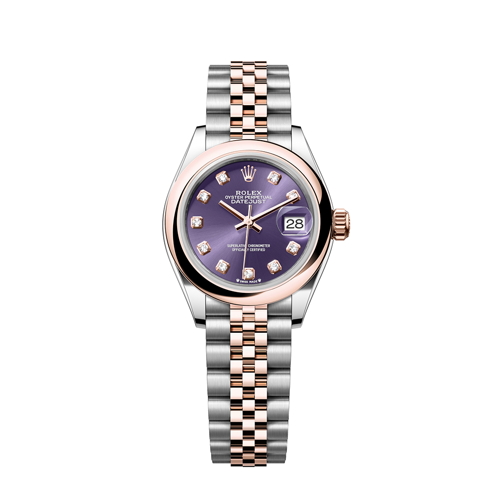 ロレックス ROLEX デイトジャスト 28 279161G オリーブグリーン文字盤 未使用 腕時計 レディース ロレックス レディ デイトジャスト 28 279161G チョコレートブラウン