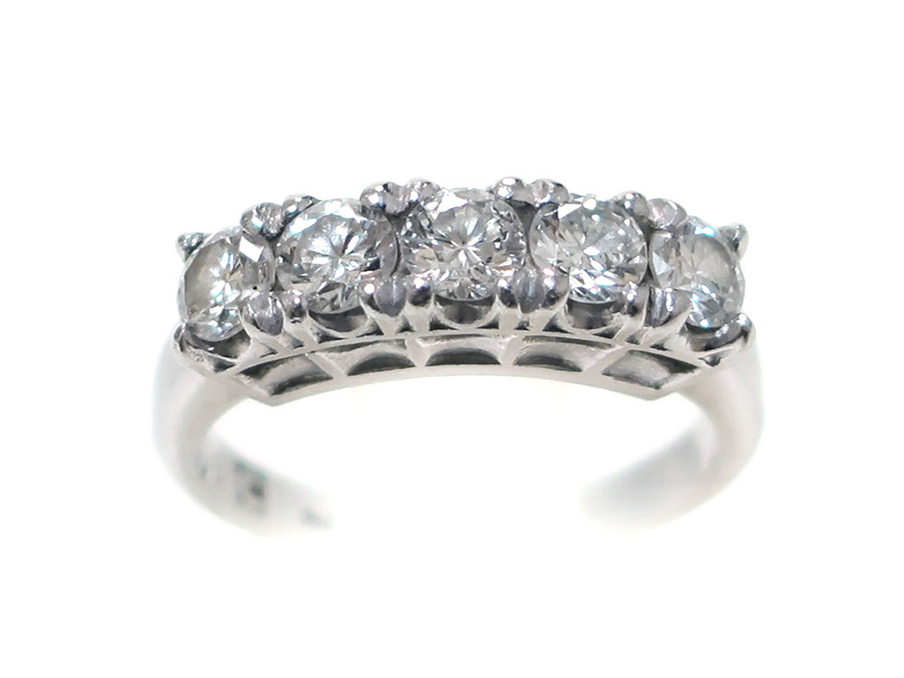 三重県 亀山市】Pt900 プラチナ ダイヤモンドリング 1.01ct 6.2g 買取 