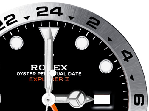 ロレックス(ROLEX) エクスプローラー2のGMT機能の使い方、基本から応用まで徹底解説 ジュネーブ時間 午前3時