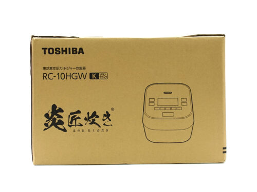 【三重県 鈴鹿市】東芝 真空圧力IH炊飯器 炎 匠炊き 5.5合炊き RC-10HGW(K) グランブラック 買取実績 2024.11