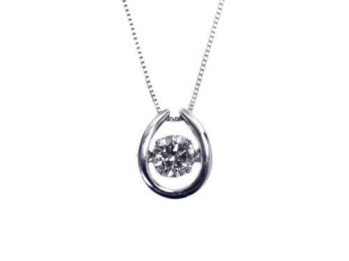 【三重県 鈴鹿市】Pt900×Pt850 プラチナ ダンシング ホースシュー ダイヤモンド ネックレス 0.50ct 3.1g 買取実績 2025.04