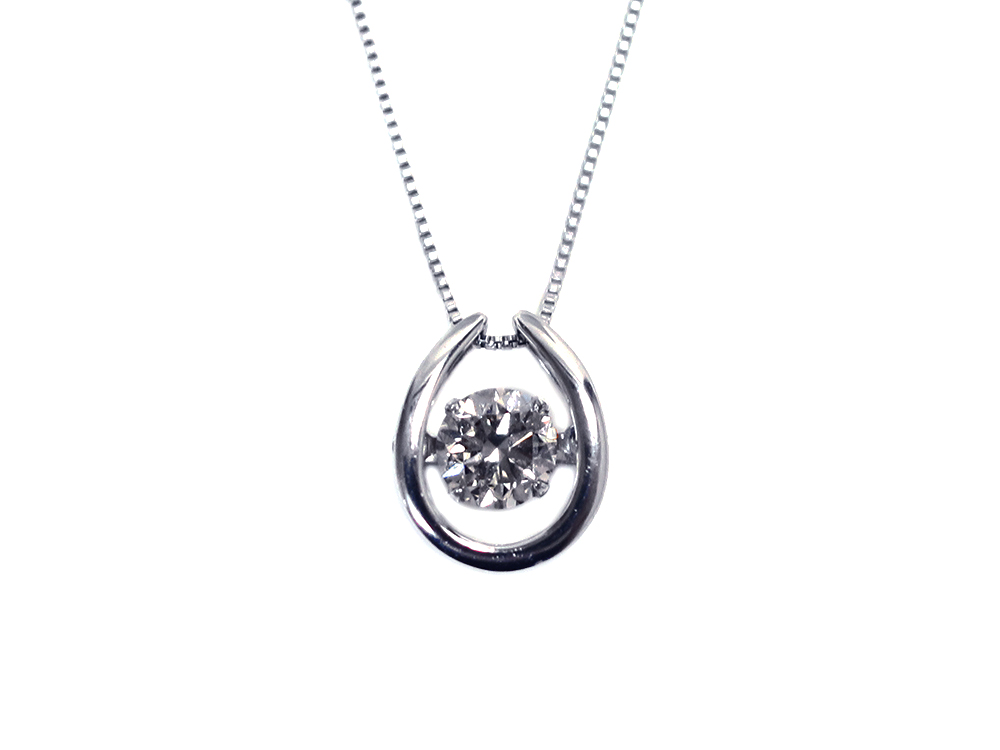 【三重県 鈴鹿市】Pt900×Pt850 プラチナ ダンシング ホースシュー ダイヤモンド ネックレス 0.50ct 3.1g 買取実績 2025.04