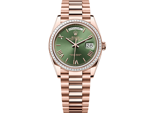 【2025年】ロレックス(ROLEX)の新作モデル&廃盤(ディスコン)/生産終了モデルをご紹介 デイデイト 128395TBR オリーブグリーン