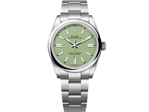 【2025年】ロレックス(ROLEX)の新作モデル&廃盤(ディスコン)/生産終了モデルをご紹介 オイスターパーペチュアル41 134300 ピスタチオグリーン