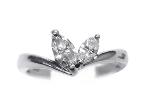 楽天市場】Pt900 マーキス 取り巻き ダイヤモンド リング【1.0ct