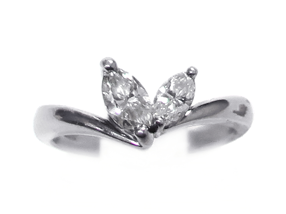 【三重県 四日市市】Pt900 プラチナ マーキス ダイヤモンドリング 0.50ct 5.3g 買取実績 2025.05