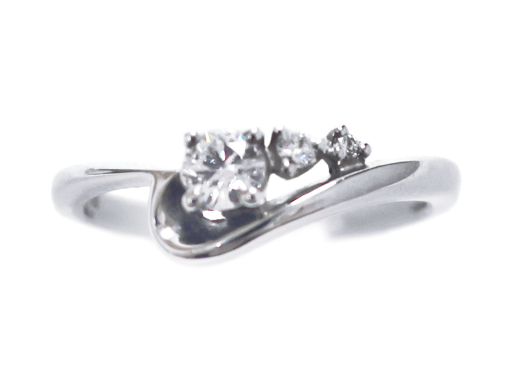 【三重県 鈴鹿市】Pt950 プラチナ ダイヤモンドリング 0.23ct 3.3g 買取実績 2025.06