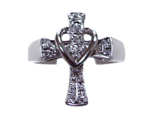 【三重県 鈴鹿市】K18WG ホワイトゴールド ダイヤモンド クロスリング 0.30ct 9.0g 買取実績 2025.06