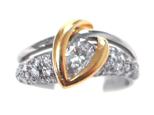 【三重県 鈴鹿市】Pt900×K18YG プラチナ×イエローゴールド ダイヤモンド リング 0.48ct 0.64ct 9.1g 買取実績 2025.06