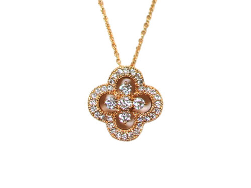 【三重県 鈴鹿市】K18YG イエローゴールド フラワー ダイヤモンド ネックレス 0.57ct 3.6g 買取実績 2025.08