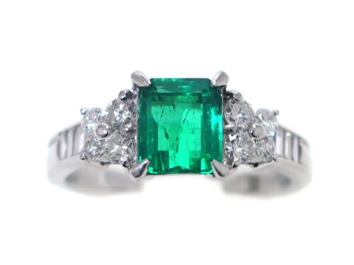 【三重県 鈴鹿市】Pt900 プラチナ エメラルド リング 1.32ct ダイヤモンド 0.58ct 6.5g 買取実績 2025.08