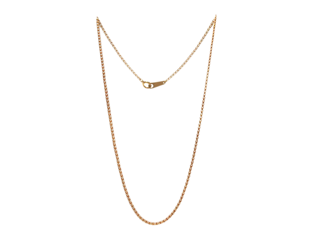 【三重県 亀山市】K18YG イエローゴールド 小豆チェーン ネックレス 3.4g 買取実績 2025.10