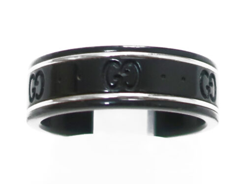 【三重県 津市】グッチ アイコンリング ブラック合成コランダム×K18WG ホワイトゴールド 225985 119A1 8061 買取実績 2025.10