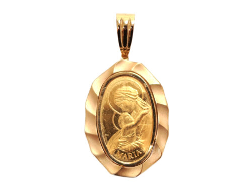 【三重県 鈴鹿市】K24CYG×K18YG PAMP 聖母マリア コイン ペンダント トップ 4.8g 買取実績 2025.11
