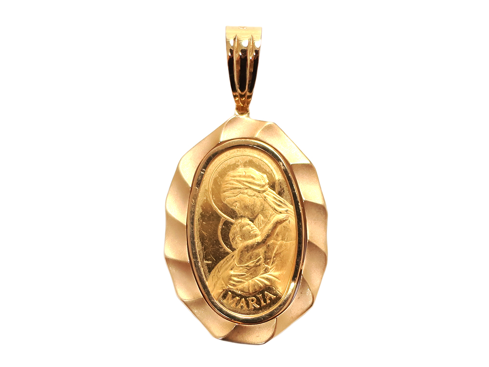 【三重県 鈴鹿市】K24CYG×K18YG PAMP 聖母マリア コイン ペンダント トップ 4.8g 買取実績 2025.11