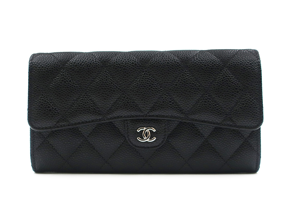 【三重県 四日市市】シャネル ココマーク マトラッセ キャビアスキン 長財布 ブラック AP0241 買取実績 2025.11