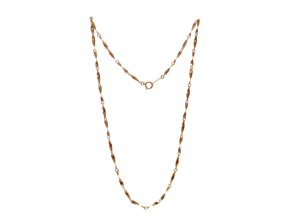 【三重県 鈴鹿市】K18YG イエローゴールド ツイスト ネックレス 3.1g 買取実績 2025.11