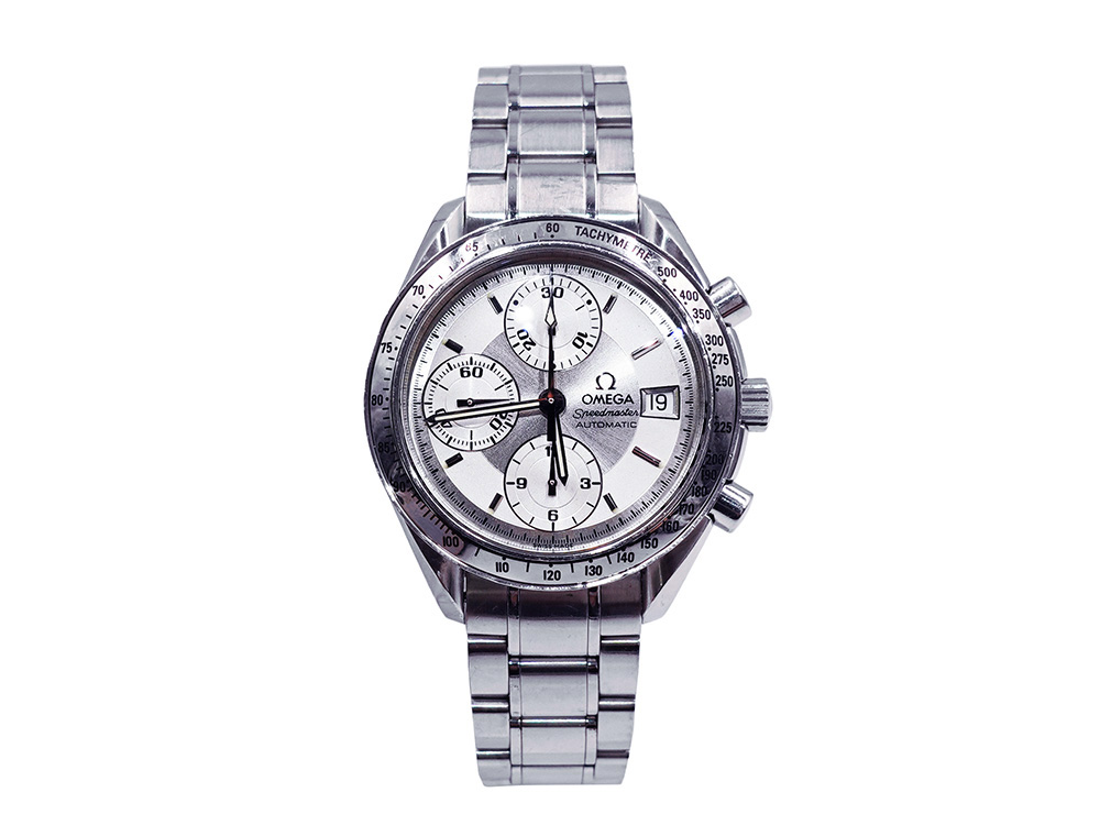 【三重県 鈴鹿市】オメガ スピードマスター デイト メンズウォッチ シルバー 3513.30 買取実績 2026.01