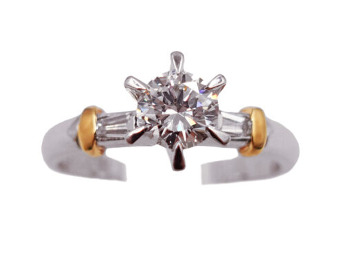 【三重県 鈴鹿市】Pt900×K18YG プラチナ×イエローゴールド ダイヤモンド リング 0.46ct 0.12ct 4.7g 買取実績 2026.01