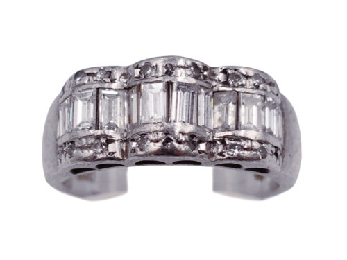 【三重県 鈴鹿市】Pt900 プラチナ バゲットカット ダイヤモンド リング 1.00ct 7.8g 買取実績 2026.01