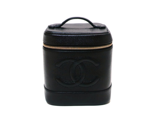 【三重県 津市】シャネル ココマーク キャビアスキン バニティバッグ ブラック A01998 買取実績 2026.03