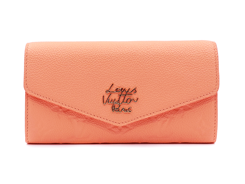 【三重県 鈴鹿市】ルイ・ヴィトン モノグラム・アンプラント ポルトフォイユ・サラ ピーチ 日本限定 M27664 買取実績 2026.03