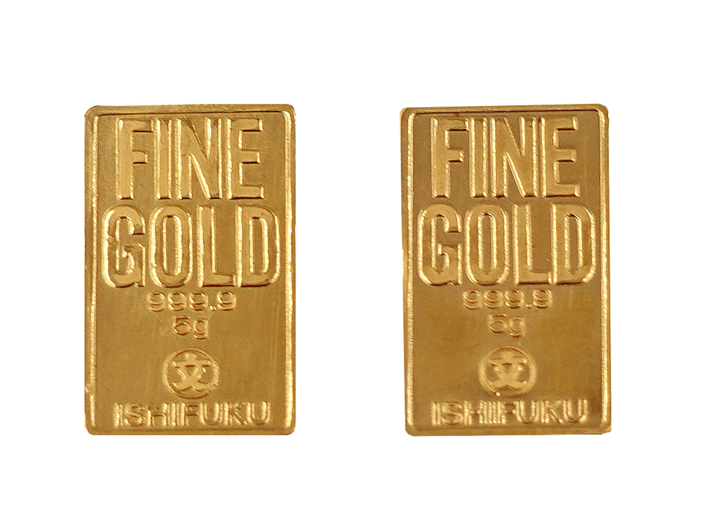 【三重県 鈴鹿市】K24 石福金属興業 ゴールドバー インゴット 5g×2枚 買取実績 2026.03