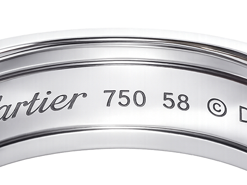 金の素材刻印の種類 品位表示 750