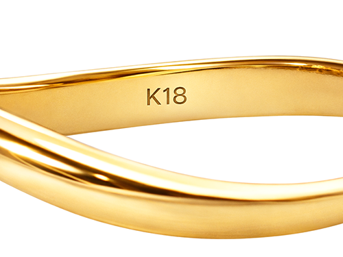 金の素材刻印の種類 品位表示 K18