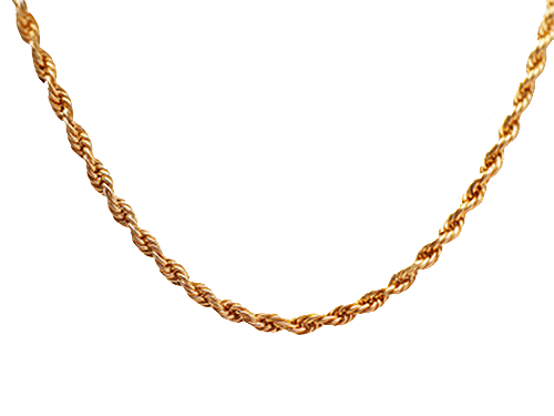 編み込まれたジュエリーは比重測定が難しい