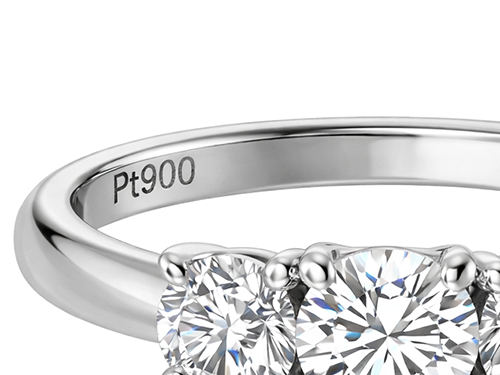 刻印の表記 Pt900