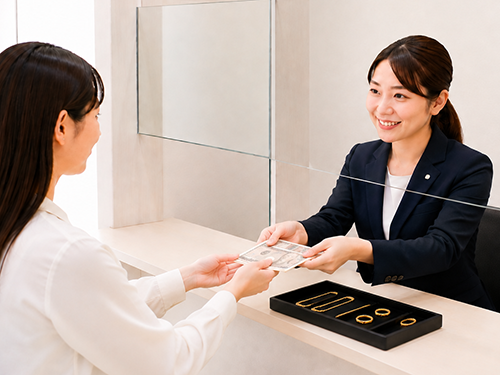 ブランドアクセサリーや貴金属の質預かりイメージ