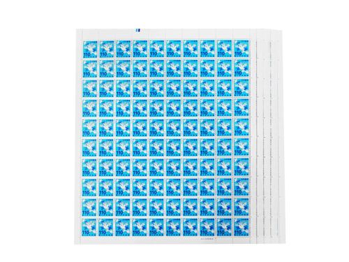 【三重県 津市】現行普通切手 千鳥 110円 100枚シート 5シート（計500枚）買取実績 2026.07