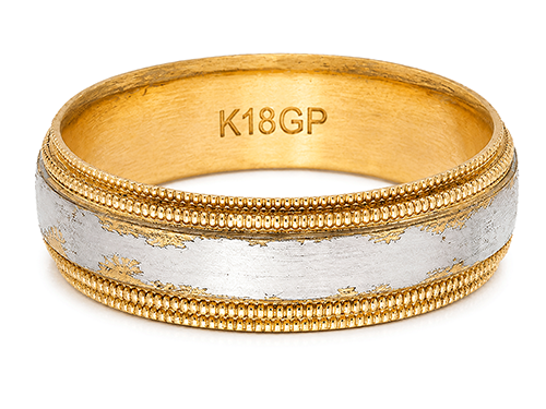金メッキに見られるGPの刻印部分