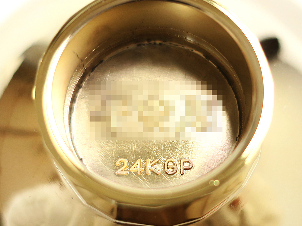 貴金属のメッキ 鍍金刻印 24KGP