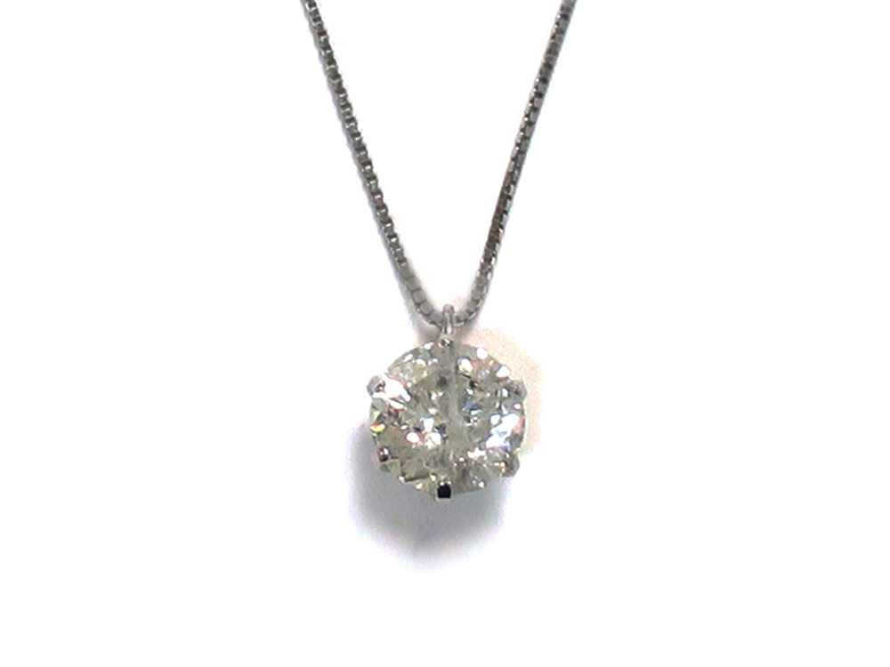 【三重県 鈴鹿市】Pt900×Pt850 プラチナ ダイヤモンド ネックレス 1.01ct 3.4g 買取実績 2020.10