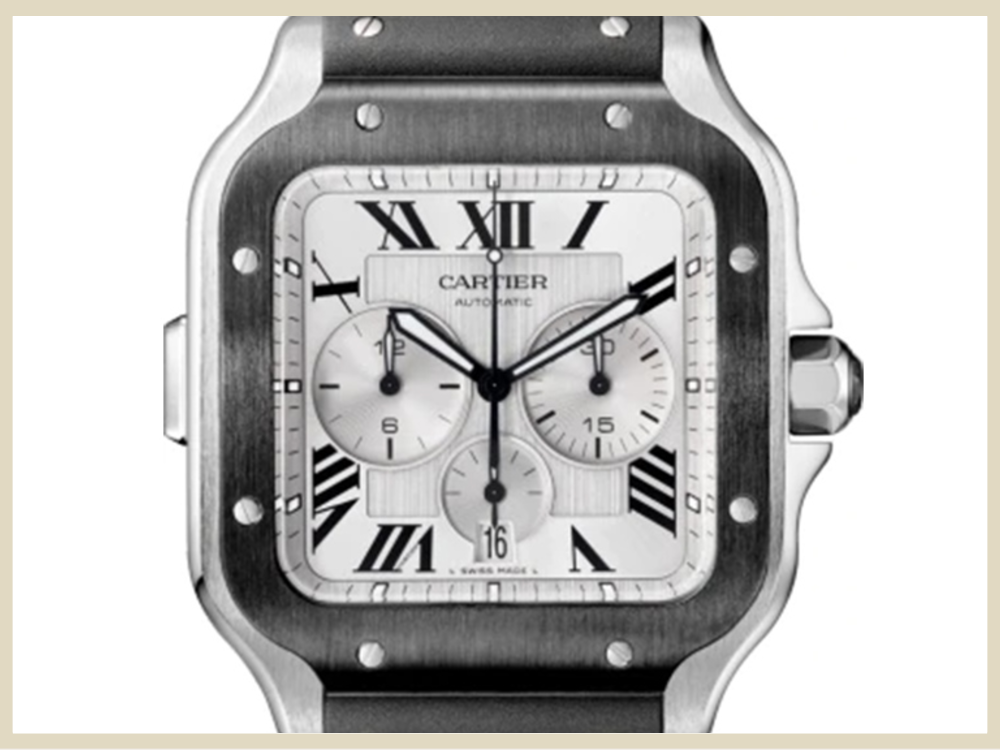 ブランド時計 高価買取アイテム CARTIER カルテイエ サントス ドゥ カルティエ クロノグラフXL WSSA0017