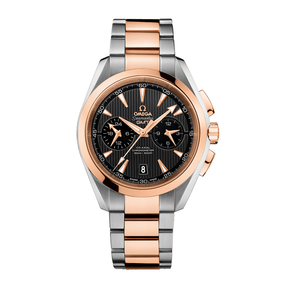 オメガ シーマスター アクアテラ 150M コーアクシャル クロノメーター GMT クロノグラフ 43MM 231.20.43.52.06.001 買取相場