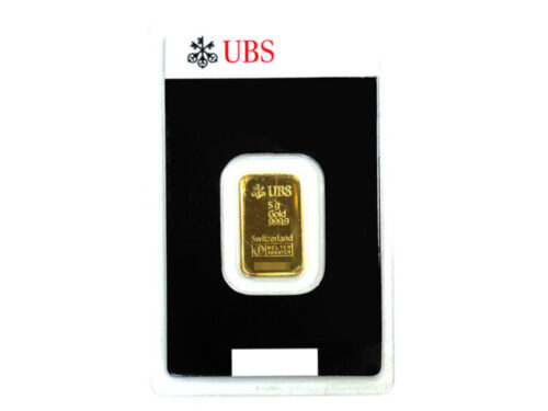 【三重県 鈴鹿市】K24CYG UBS インゴット ゴールドバー 5.0g 買取実績 2021.02