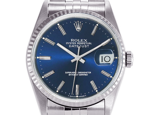 【2022年 冬】ロレックス(ROLEX) デイトジャスト 16234 買取価格相場 情報 ブルー文字盤の人気