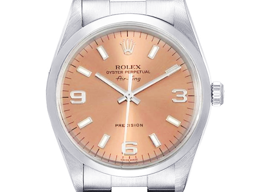 【2022年 秋】ロレックス(ROLEX) エアキング 14000M 買取価格相場 情報 レディース人気も高い34mm ピンク文字盤